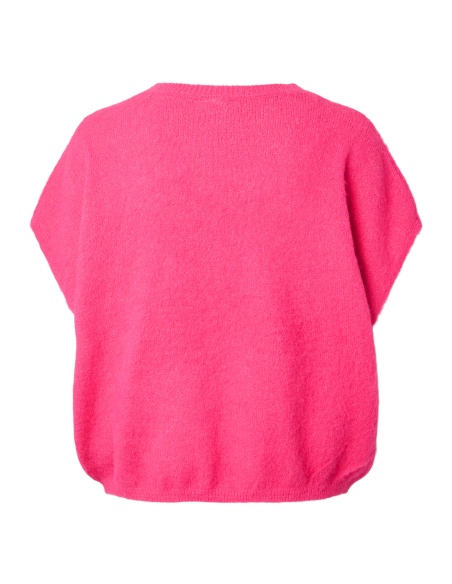 Pull Maille Shocking Pink PCALLIE PIECES - 6 | TOP